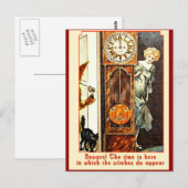 De Witching Hour  Halloween Art Briefkaart (Voorkant / Achterkant)