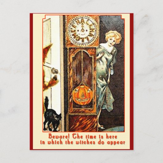 De Witching Hour  Halloween Art Briefkaart (Voorkant)