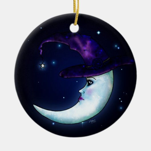 De Witching Moon Keramisch Ornament (Voorkant)