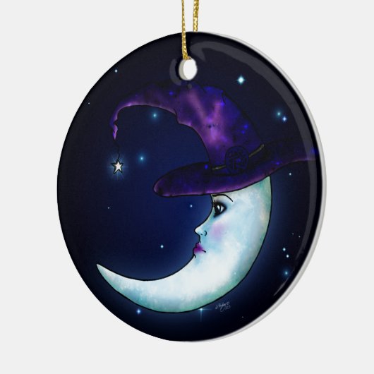 De Witching Moon Keramisch Ornament (Links)