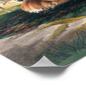 De Witte-Aangedreven Deer Poster (Hoek)