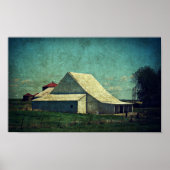 De witte Barn Poster (Voorkant)