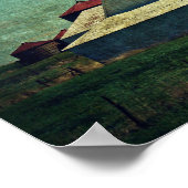 De witte Barn Poster (Hoek)