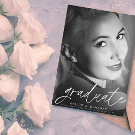 De Witte Bekleding van het Manuscript van Trendy T Aankondiging