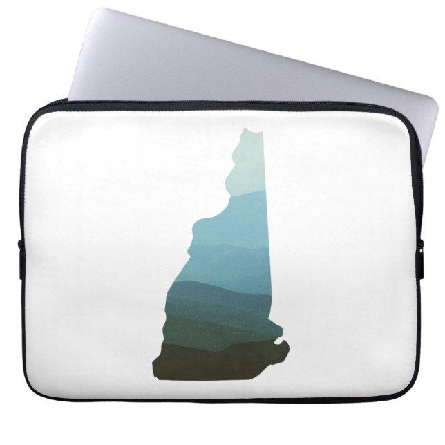De witte bergen in New Hampshire Laptop Sleeve (Voorkant)