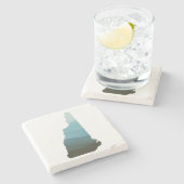 De witte bergen in New Hampshire Stenen Onderzetter (Zijkant)