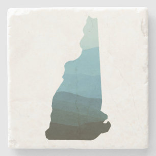 De witte bergen in New Hampshire Stenen Onderzetter