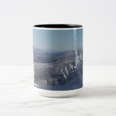 de witte bergen van New Hampshire Tweekleurige Koffiemok (Center)