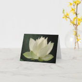 De witte Bloesem BloemenNotecard van Lotus Kaart (Gele Bloem)