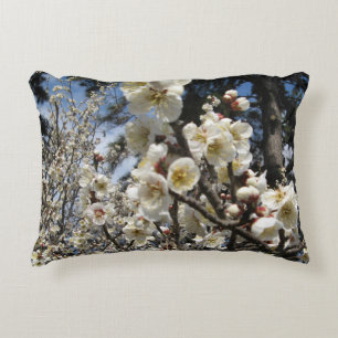De witte Bloesem van de Kers/Sakura/サクラ ( Accent Kussen
