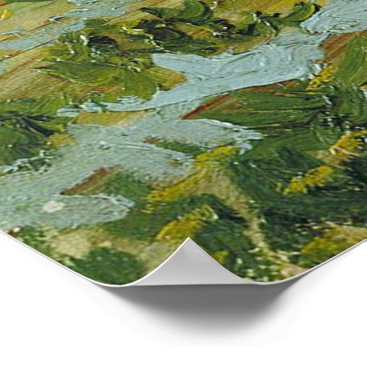 De witte boomgaard door Vincent Van Gogh Poster (Hoek)