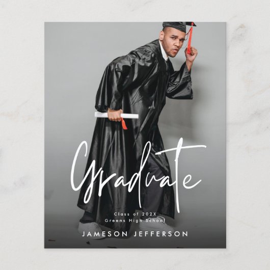 De Witte Borstel van het Afstuderen van de begroti Flyer (Voorkant)