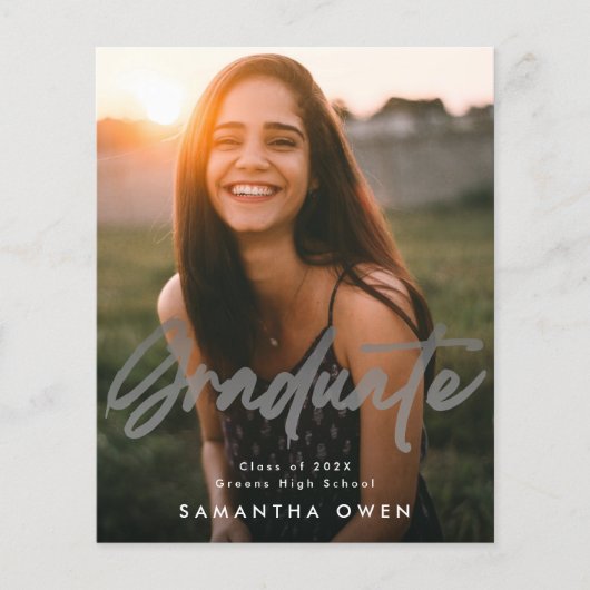 De Witte Borstel van het Afstuderen van de begroti Flyer (Voorkant)