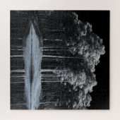 De witte Bossen (nacht) Jigzaag Puzzle Legpuzzel (Horizontaal)