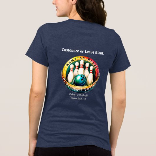 De witte brief van Pinboy Tri-Blend Shirt (Achterkant)