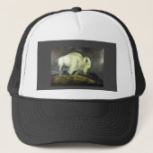 De witte buffelhoed trucker pet (Voorkant)