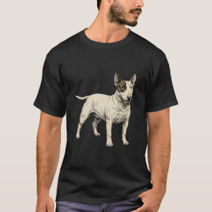 De Witte Cavaler: Onderscheidende Bull Terrier T-shirt