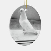 De witte duif keramisch ornament (Rechts)