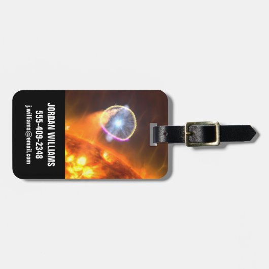 De witte dwergster in V407 Cygni Bagagelabel (Voorkant horizontaal)