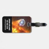 De witte dwergster in V407 Cygni Bagagelabel (Achterkant horizontaal)