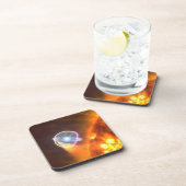 De witte dwergster in V407 Cygni Bier Onderzetter (Rechterzijde)