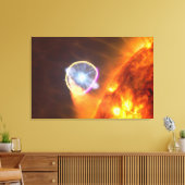 De witte dwergster in V407 Cygni Canvas Afdruk (Insitu (Woonkamer))