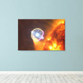 De witte dwergster in V407 Cygni Canvas Afdruk (Insitu (Houten vloer))