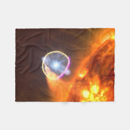 De witte dwergster in V407 Cygni Fleece Deken (Voorkant (Horizontaal))