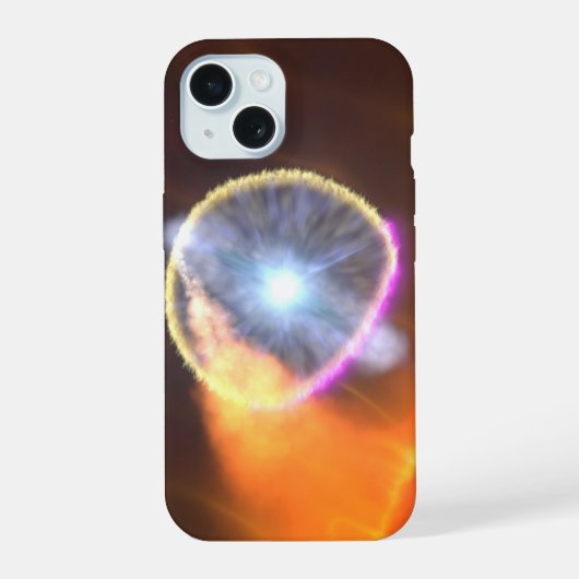 De witte dwergster in V407 Cygni iPhone 15 Case (Achterkant)