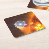 De witte dwergster in V407 Cygni Kartonnen Onderzetters (Schuin)