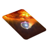 De witte dwergster in V407 Cygni Magneet (Rechterzijde)