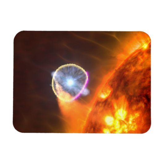 De witte dwergster in V407 Cygni Magneet (Horizontaal)