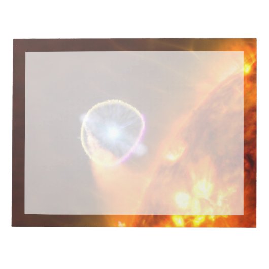 De witte dwergster in V407 Cygni Notitieblok (Voorkant)