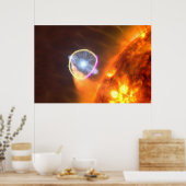 De witte dwergster in V407 Cygni Poster (Keuken)