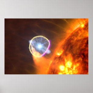 De witte dwergster in V407 Cygni Poster