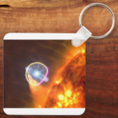 De witte dwergster in V407 Cygni Sleutelhanger (Achterkant)