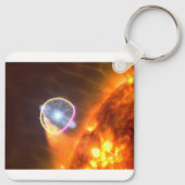 De witte dwergster in V407 Cygni Sleutelhanger (Achterkant)