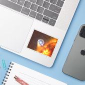 De witte dwergster in V407 Cygni Sticker (Laptop met iPhone)