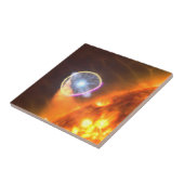 De witte dwergster in V407 Cygni Tegeltje (Zijkant)