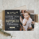 DE WITTE EN GOUDEN GEVOUWEN KAART VAN HET BORD<br><div class="desc">DE GEVOUWEN KAART VAN KERSTMIS VAN DE LIEFDE,  VAN DE VREUGDE & VAN HET GELUK FOTO</div>