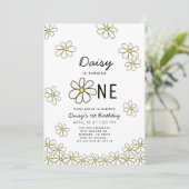 De witte Floral van 1 september Kaart (Staand voorkant)