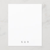 De Witte Floral van de begroting & Greenery sparen (Achterkant)