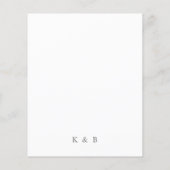 De Witte Floral van de begroting & Greenery sparen Flyer (Achterkant)