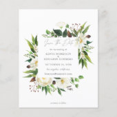 De Witte Floral van de begroting & Greenery sparen Flyer (Voorkant)