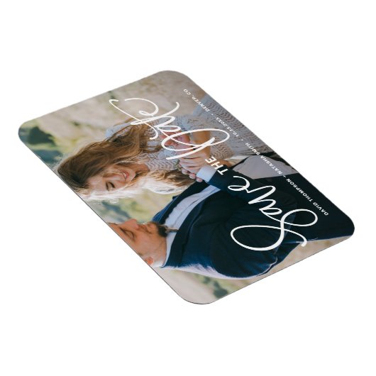 De witte Foto van de Hand sparen de Datum Magneet (Rechterzijde)