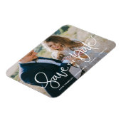 De witte Foto van de Hand sparen de Datum Magneet (Linkerzijde)