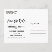 De witte Foto van de Verhuur sparen het Briefkaart (Achterkant)