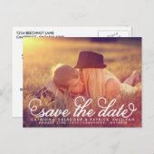 De witte  Foto van het Manuscript sparen het Brief Aankondigingskaart (Voorkant / Achterkant)