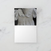 De witte Godsdienstige Foto Notecard van de Duif Bedankkaart (Binnen)