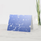 De witte Gouden Vakantie van Kerstmis van de Feestdagen Kaart (Achterkant)